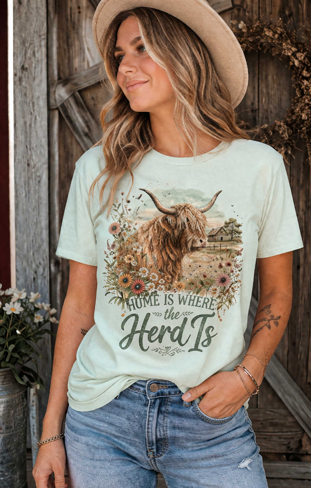 "Home is where the Herd is"-Graphic Tee