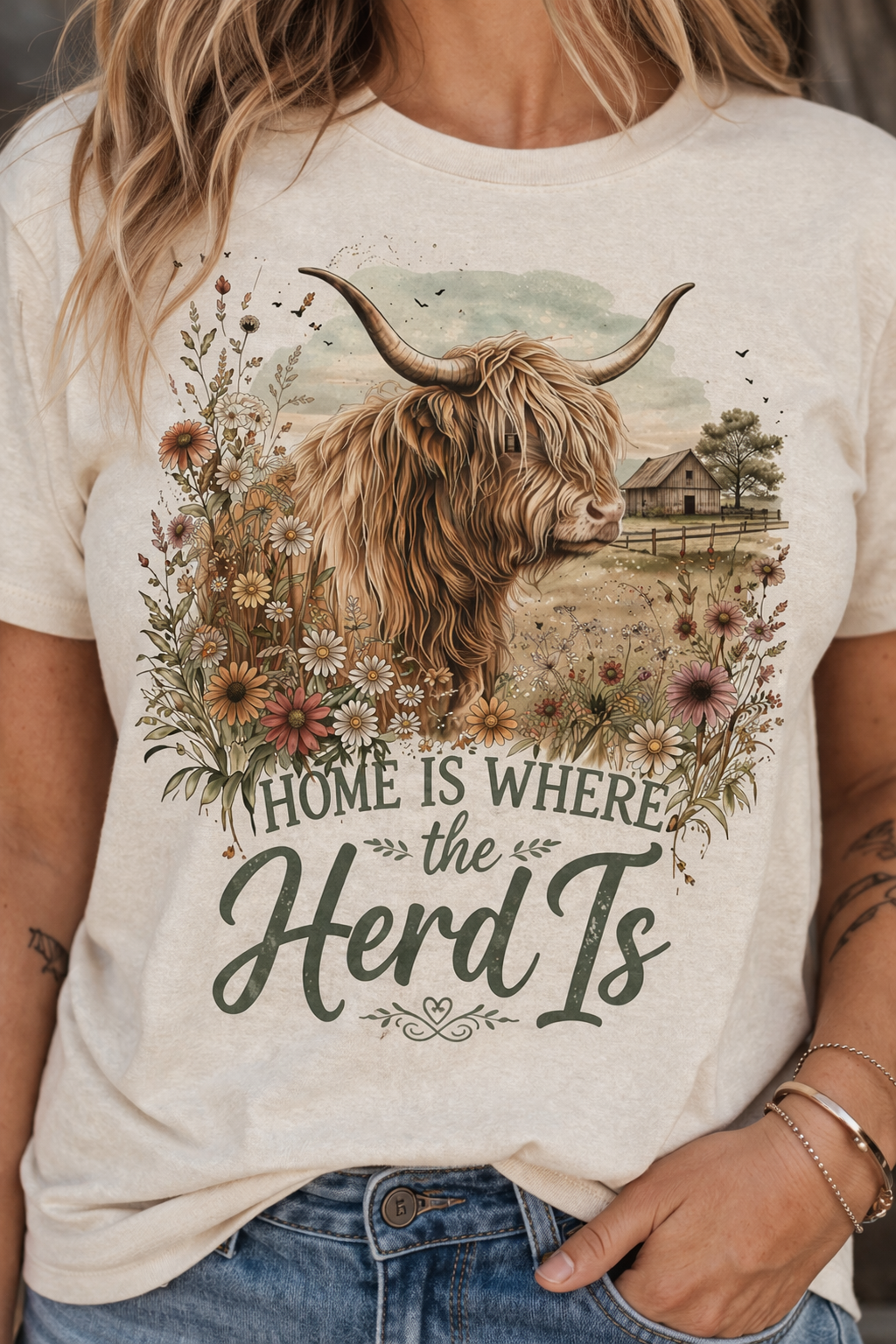 "Home is where the Herd is"-Graphic Tee