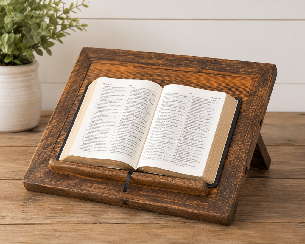 Rustic Farmhouse Book Stand