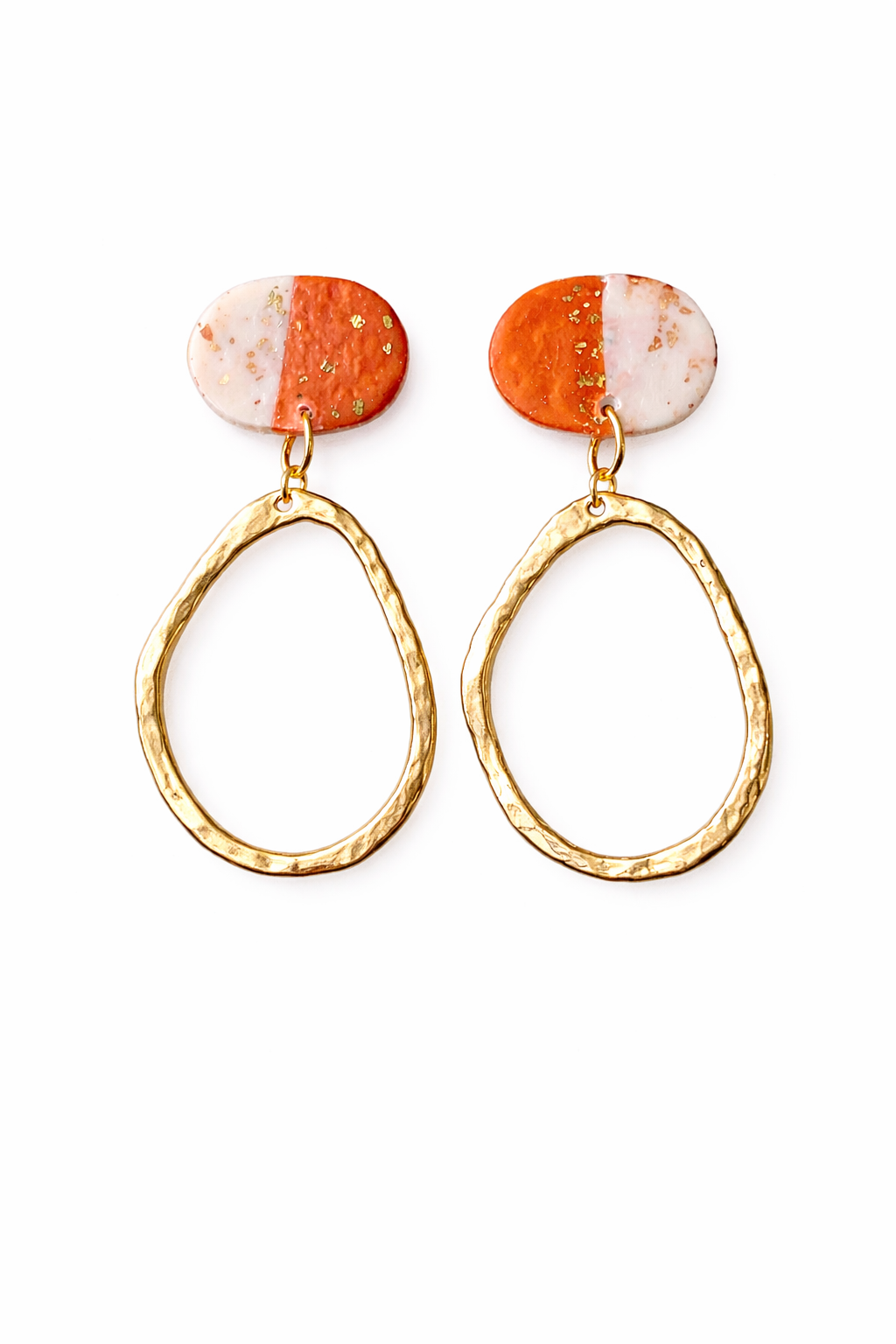 Handmade Clay Statement Earrings