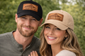 Unisex Rustic Canvas Hat with Leather Patch