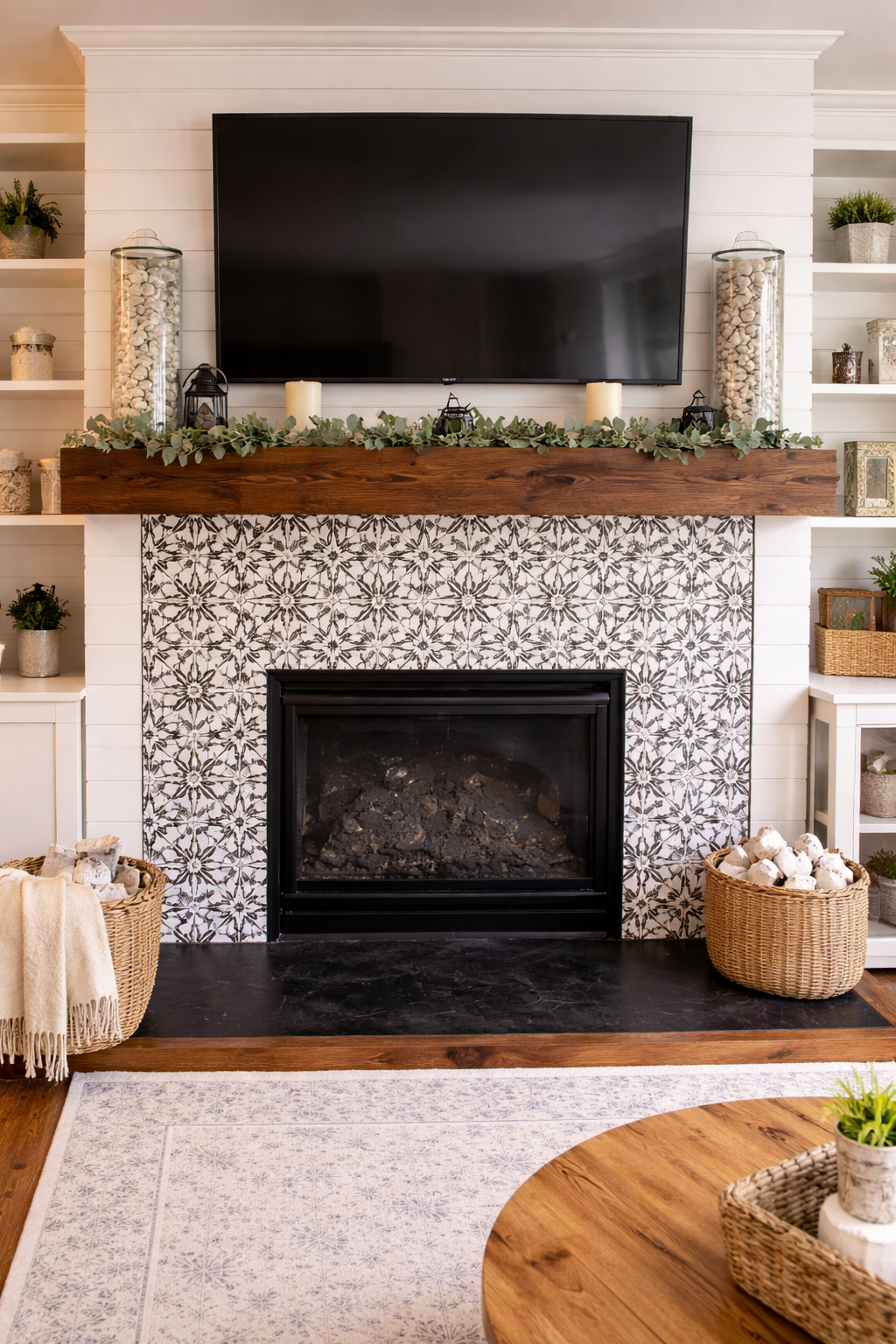 Rustic Wood Fireplace Mantel-CALL FOR PRICING
