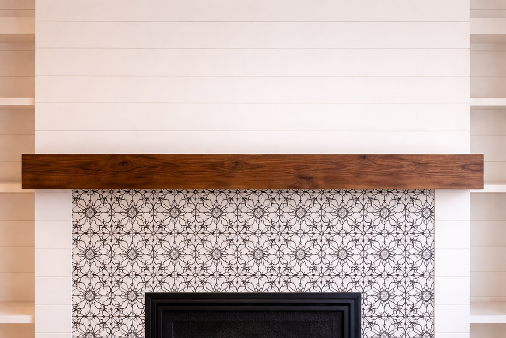 Rustic Wood Fireplace Mantel-CALL FOR PRICING