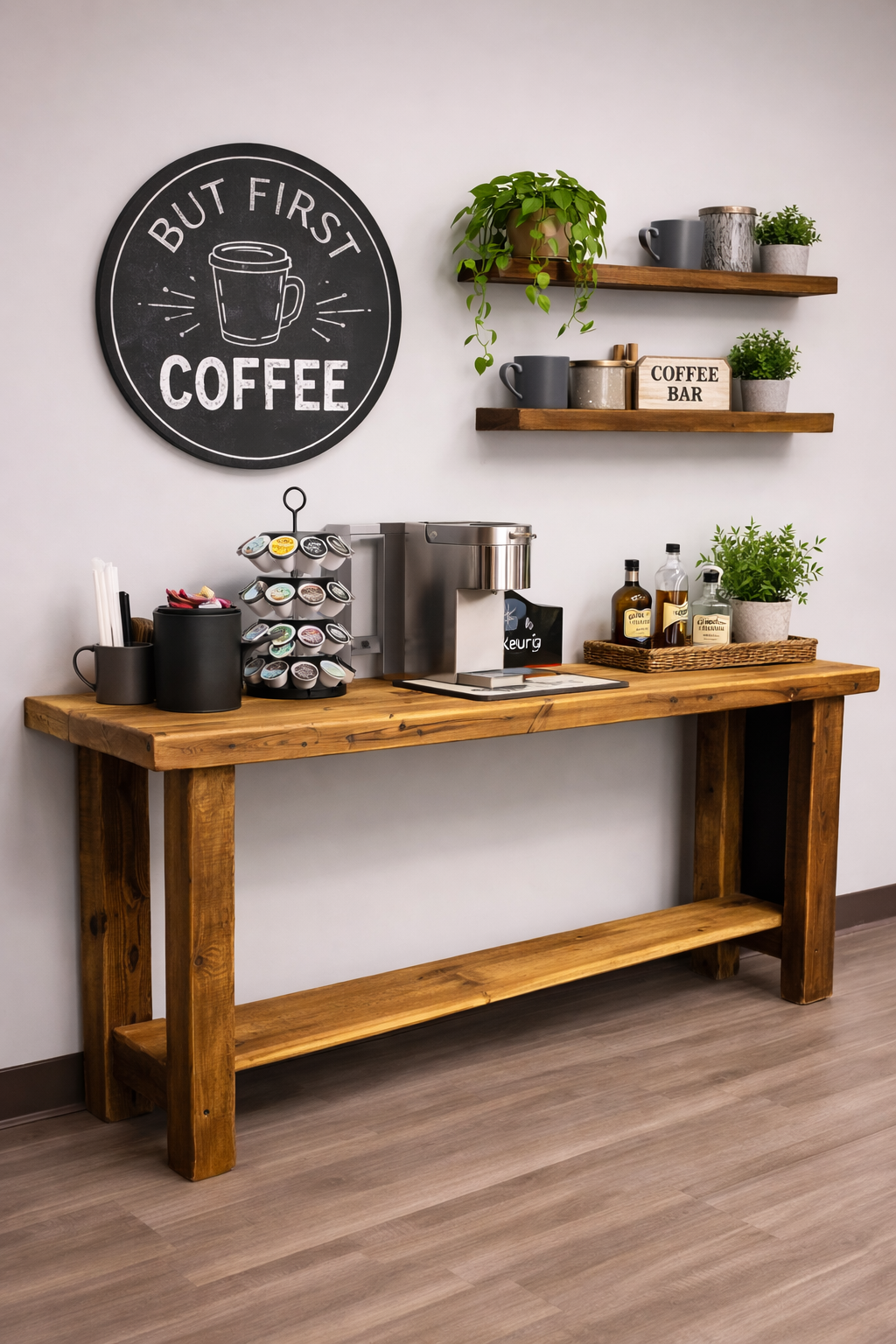 Rustic Farmhouse Sofa Table-CALL FOR PRICING