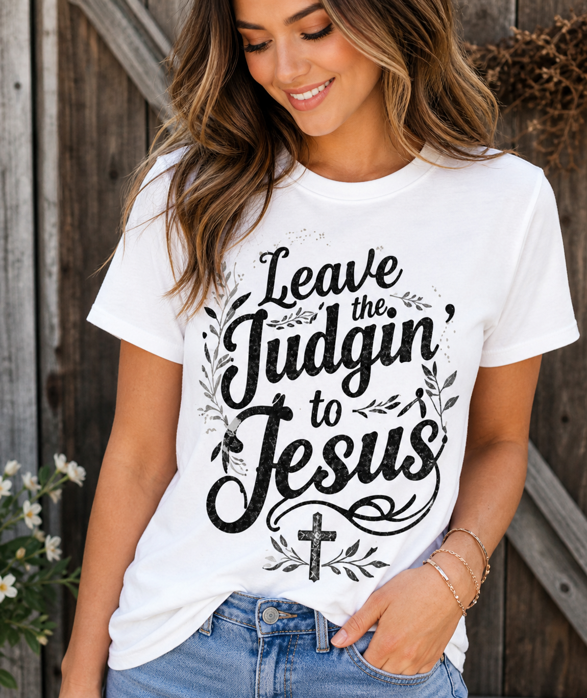 "Leave the Judgin' to Jesus"-Graphic Tee